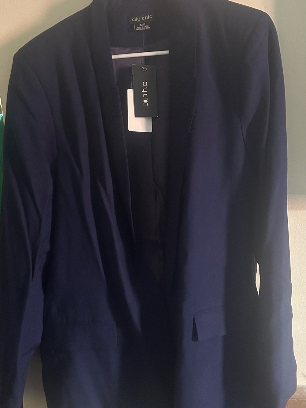 NWT City Chic Navy The Perfect Suit Jacket 18/M